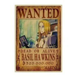 La Boutique One Piece Affiche Wanted One Piece Basil Hawkins