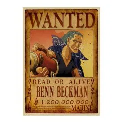 La Boutique One Piece Affiche Wanted One Piece Ben Beckman
