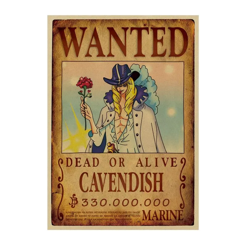 La Boutique One Piece Affiche Wanted One Piece Cavendish 3 La Boutique One Piece Affiche Wanted One Piece Cavendish
