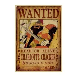 La Boutique One Piece Affiche Wanted One Piece Charlotte Cracker