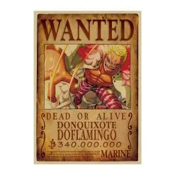 La Boutique One Piece Affiche Wanted One Piece Don Quichotte Doflamingo