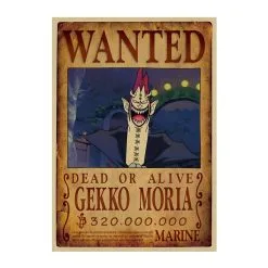 La Boutique One Piece Affiche Wanted One Piece Gekko Moria