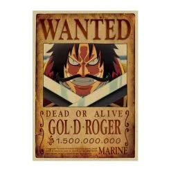 La Boutique One Piece Affiche Wanted One Piece Gol D. Roger