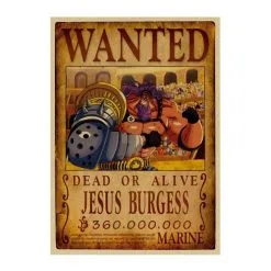 La Boutique One Piece Affiche Wanted One Piece Jesus Burgess
