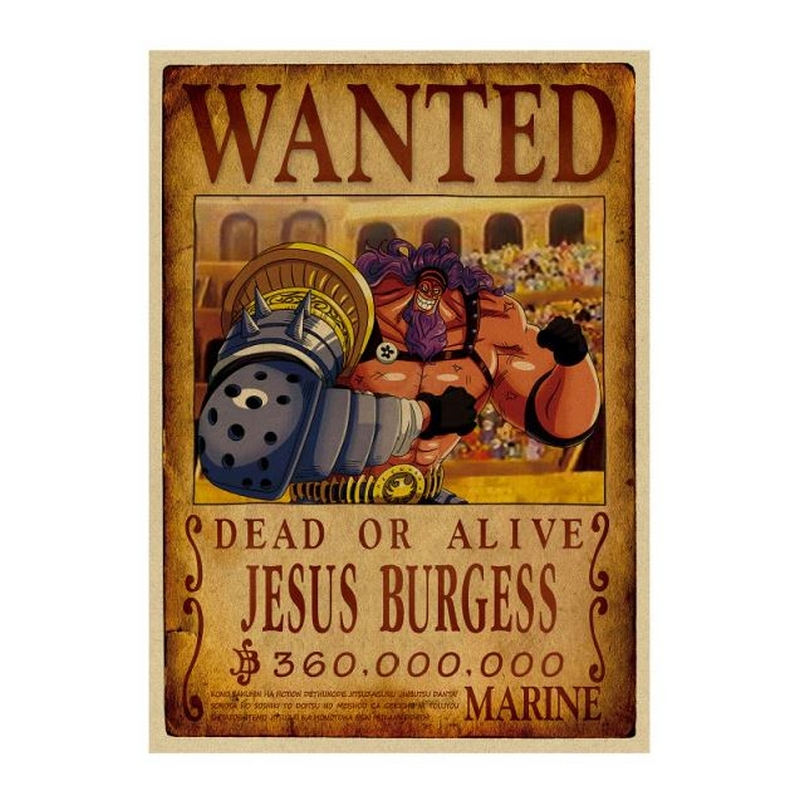 La Boutique One Piece Affiche Wanted One Piece Jesus Burgess 3 La Boutique One Piece Affiche Wanted One Piece Jesus Burgess