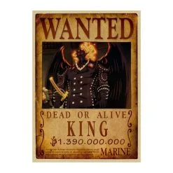 La Boutique One Piece Affiche Wanted One Piece King