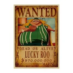 La Boutique One Piece Affiche Wanted One Piece Lucky Roo