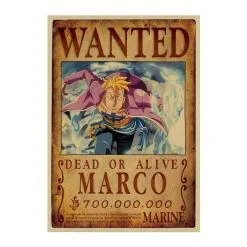 La Boutique One Piece Affiche Wanted One Piece Marco