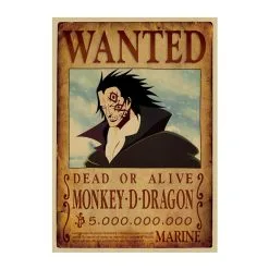 La Boutique One Piece Affiche Wanted One Piece Monkey D. Dragon