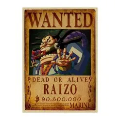 La Boutique One Piece Affiche Wanted One Piece Raizo