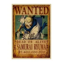 La Boutique One Piece Affiche Wanted One Piece Ryuma