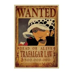 La Boutique One Piece Affiche Wanted One Piece Trafalgar Law