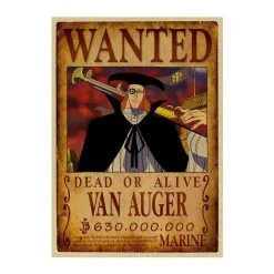 La Boutique One Piece Affiche Wanted One Piece Van Auger