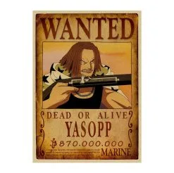 La Boutique One Piece Affiche Wanted One Piece Yassop