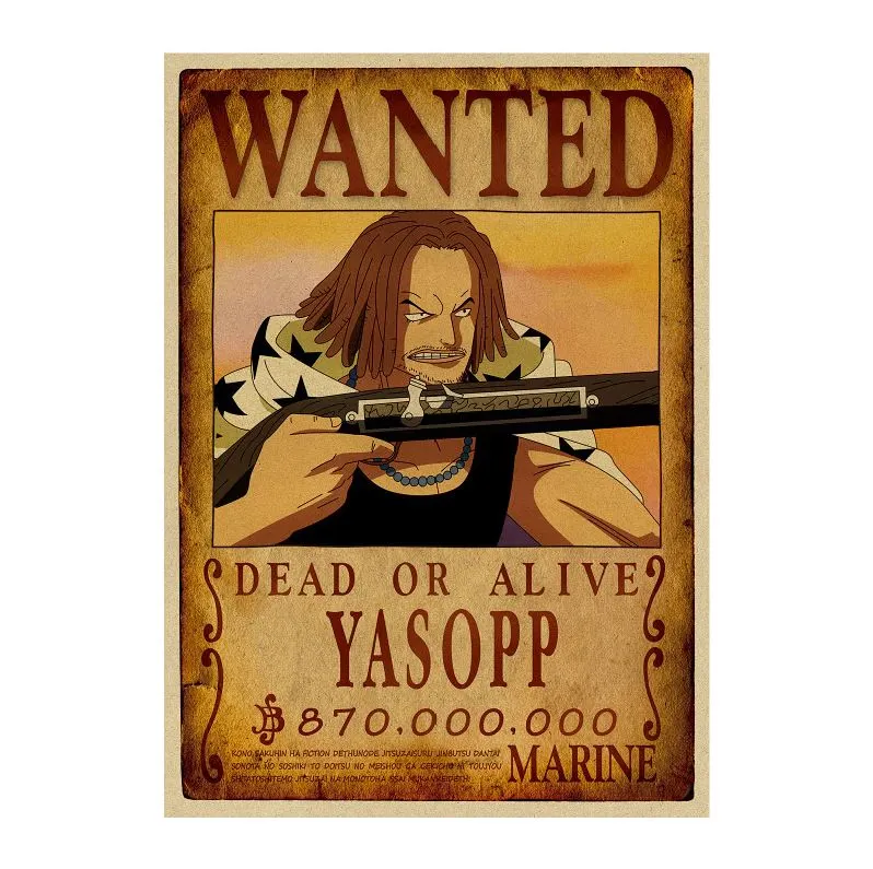 La Boutique One Piece Affiche Wanted One Piece Yassop 3 La Boutique One Piece Affiche Wanted One Piece Yassop