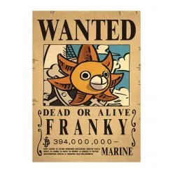 La Boutique One Piece Affiche Wanted One Piece Franky 2