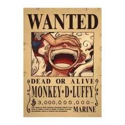 La Boutique One Piece Affiche Wanted One Piece Monkey D. Luffy 2