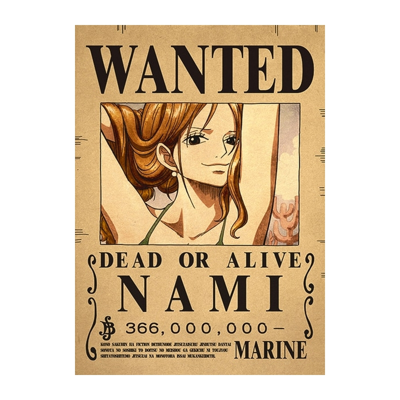 La Boutique One Piece Affiche Wanted One Piece Nami 2 3 La Boutique One Piece Affiche Wanted One Piece Nami 2