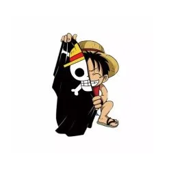 La Boutique One Piece Autocollant One Piece Luffy Drapeau