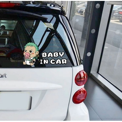 La Boutique One Piece Autocollants One Piece Baby In Car 5 La Boutique One Piece Autocollants One Piece Baby In Car – Image 3