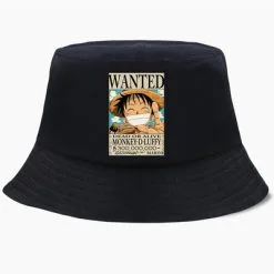 La Boutique One Piece Bob One Piece Wanted Luffy -Vêtements Soldes bob one piece affiche wanted luffy noir