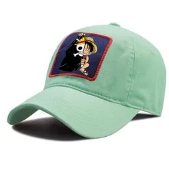 La Boutique One Piece Casquette One Piece Luffy Flag -Vêtements Soldes casquette one piece luffy drapeau verte claire