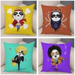 La Boutique One Piece Housse De Coussin One Piece Mugiwara Panda -Vêtements Soldes housse coussin mugiwara panda one piece 3