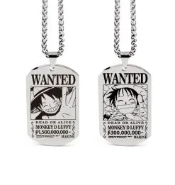 La Boutique One Piece Collier One Piece Wanted Monkey D. Luffy