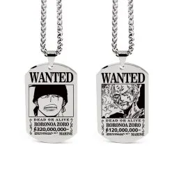 La Boutique One Piece Collier One Piece Wanted Roronoa Zoro