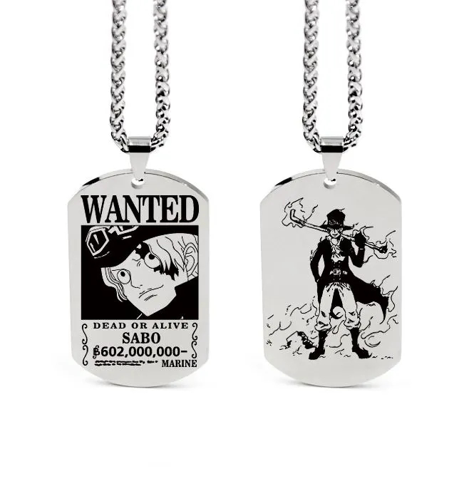 La Boutique One Piece Collier One Piece Wanted Sabo 3 La Boutique One Piece Collier One Piece Wanted Sabo