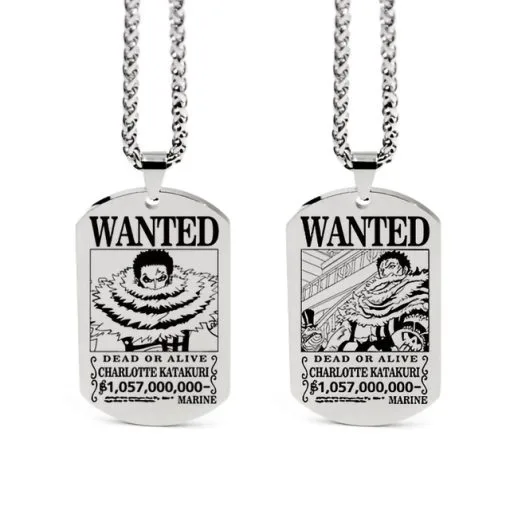 La Boutique One Piece Collier One Piece Wanted Katakuri -Vêtements Soldes pendentifs one piece wanted katakuri