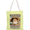La Boutique One Piece Sac De Shopping One Piece Luffy Wanted 2 -Vêtements Soldes sac one piece shopping toile luffy wanted 2