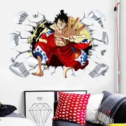La Boutique One Piece Sticker Mural One Piece Luffy Wano Wall