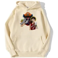 La Boutique One Piece Sweatshirt One Piece Baggy Le Clown 8 La Boutique One Piece Sweatshirt One Piece Baggy Le Clown -Vêtements Soldes sweatshirt hoodie one piece baggy clown beige