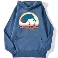La Boutique One Piece Sweatshirt One Piece Laboon -Vêtements Soldes sweatshirt hoodie one piece laboon bleu azur