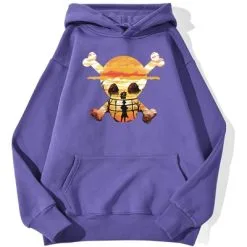 La Boutique One Piece Sweatshirt One Piece Logo Paysage -Vêtements Soldes sweatshirt hoodie one piece logo paysage violet