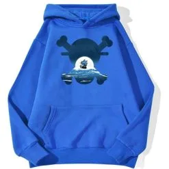 La Boutique One Piece Sweatshirt One Piece Skull Merry 8 La Boutique One Piece Sweatshirt One Piece Skull Merry -Vêtements Soldes sweatshirt hoodie one piece skull merry bleu