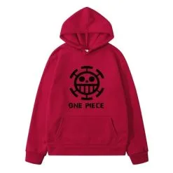 La Boutique One Piece Sweatshirt One Piece Law Noir -Vêtements Soldes sweatshirt hoodie one piece traflagar law logo noir 8