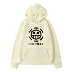 La Boutique One Piece Sweatshirt One Piece Law Noir -Vêtements Soldes sweatshirt hoodie one piece traflagar law logo noir 9