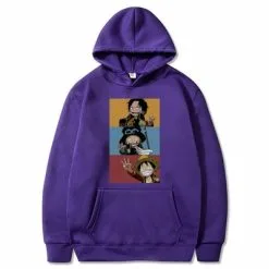 La Boutique One Piece Sweatshirt One Piece We Are Brothers -Vêtements Soldes sweatshirt hoodie one piece we are brothers v2 violet