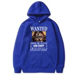 La Boutique One Piece Sweatshirt One Piece Usopp Wanted -Vêtements Soldes sweatshirt one piece god usopp wanted 2
