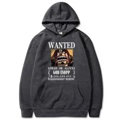 La Boutique One Piece Sweatshirt One Piece Usopp Wanted -Vêtements Soldes sweatshirt one piece god usopp wanted 4