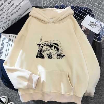 La Boutique One Piece Sweatshirt One Piece Luffy & Law Faces 4 La Boutique One Piece Sweatshirt One Piece Luffy & Law Faces – Image 2