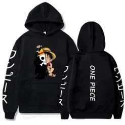La Boutique One Piece Sweatshirt One Piece HK Luffy Flag -Vêtements Soldes sweatshirt one piece monkey luffy flag hk 7