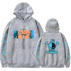 La Boutique One Piece Sweatshirt One Piece Pirate Franky -Vêtements Soldes sweatshirt one piece pirate franky gris
