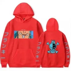 La Boutique One Piece Sweatshirt One Piece Pirate Franky -Vêtements Soldes sweatshirt one piece pirate franky rouge