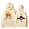 La Boutique One Piece Sweatshirt One Piece White Bear Pirates X Ace -Vêtements Soldes sweatshirt one piece white bear pirates ace 5