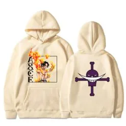 La Boutique One Piece Sweatshirt One Piece White Bear Pirates X Ace