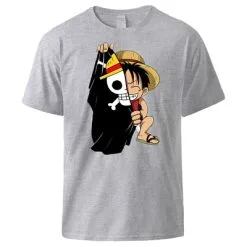 La Boutique One Piece T-Shirt One Piece Luffy Flag