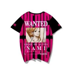 La Boutique One Piece T-Shirt One Piece Wanted Nami -Vêtements Soldes t shirt one piece wanted nami 3